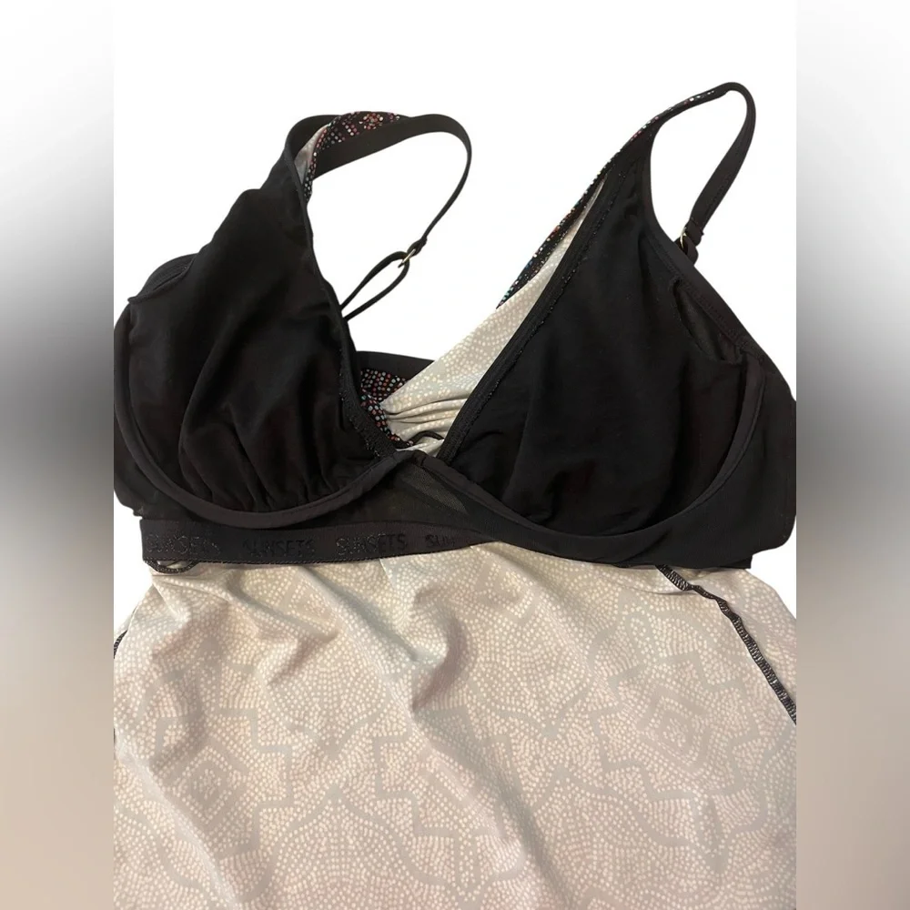 Sunsets ZANZIBAR Underwire Tankini and Swim Bottoms Sz 36DD and Sz L Bottom